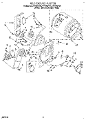 SECTION Diagram and Parts List for LET6638AN2  Whirlpool Dryer