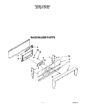BACKGUARD Diagram and Parts List for SF330PEWQ2  Whirlpool Range
