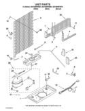 UNIT PARTS Diagram and Parts List for W4TXNWFWB01  Whirlpool Refrigerator