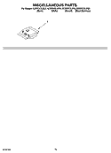MISCELLANEOUS PARTS OPTIONAL PARTS (NOT INCLUDED) Diagram and Parts List for KUDP01DLBS0  KitchenAid Dishwasher