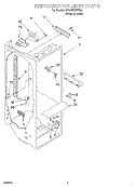REFRIGERATOR LINER Diagram and Parts List for GD22DKXHW02  Whirlpool Refrigerator