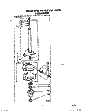 BRAKE AND DRIVE TUBE Diagram and Parts List for AL3132WL0  Whirlpool Washer