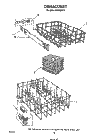 DISHRACK Diagram and Parts List for DU1800XP2  Whirlpool Dishwasher