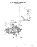 UPPER WASH AND RINSE Diagram and Parts List for KUDA22ST0  KitchenAid Dishwasher
