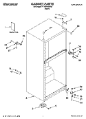 CABINET PARTS Diagram and Parts List for TT18TKRMS02  Estate Refrigerator