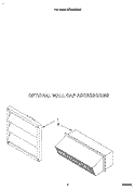 OPTIONAL WALL CAP ACCESSORIES Diagram and Parts List for RC8950XRH7  Whirlpool Cooktop