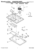 COOKTOP PARTS Diagram and Parts List for KECS161GBT02  KitchenAid Cooktop