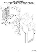 AIR FLOW PARTS Diagram and Parts List for KSRG22FTSS02  KitchenAid Refrigerator