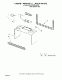 CABINET AND INSTALLATION PARTS Diagram and Parts List for IMH16XSQ4  Whirlpool Microwave