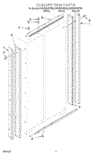 CABINET TRIM Diagram and Parts List for KSSS36QHW00  KitchenAid Refrigerator