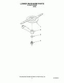 LOWER WASHARM PARTS Diagram and Parts List for IWU98660  Inglis Dishwasher