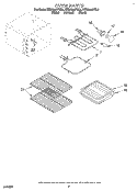 OVEN Diagram and Parts List for KERC500YAL3  KitchenAid Range