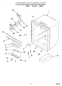 REFRIGERATOR LINER Diagram and Parts List for KBRS22KGAL0  KitchenAid Refrigerator
