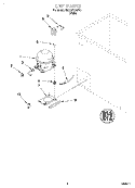 SECTION Diagram and Parts List for EH220FXGW00  Whirlpool Freezer