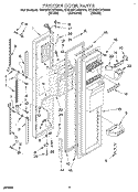 FREEZER DOOR Diagram and Parts List for ED22DCXBB00  Whirlpool Refrigerator