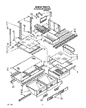 SHELF, LIT/OPTIONAL Diagram and Parts List for 8ET18DKXXN01  Whirlpool Refrigerator