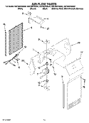 AIR FLOW PARTS Diagram and Parts List for KSCS25FSMS01  KitchenAid Refrigerator
