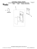 CONTROL PANEL PARTS Diagram and Parts List for WMH1163XVS3  Whirlpool Microwave