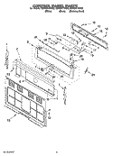 CONTROL PANEL PARTS Diagram and Parts List for GERC4110SQ2  Whirlpool Range