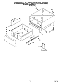PEDESTAL PARTS (NOT INCLUDED) Diagram and Parts List for KGHS01PMT0  KitchenAid Dryer