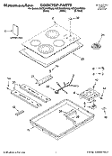 Part Location Diagram of 8286176 Whirlpool Rail, Element (1)