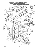 CONTROLS AND REAR PANEL Diagram and Parts List for LSN7233BN0  Whirlpool Washer