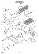 UNIT Diagram and Parts List for 3VET19ZKBW00  Whirlpool Refrigerator