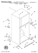 CABINET Diagram and Parts List for KTRV20MGBL01  KitchenAid Refrigerator
