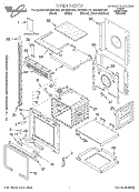 OVEN, LITERATURE Diagram and Parts List for GSC308PJQ2  Whirlpool Microwave Oven Combo