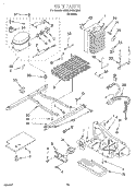 UNIT Diagram and Parts List for 7MED20TWDN01  Whirlpool Refrigerator