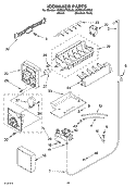 ICE MAKER Diagram and Parts List for KSRB22FKSS00  KitchenAid Refrigerator