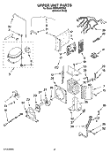 UPPER UNIT PARTS Diagram and Parts List for KSSP42QTS00  KitchenAid Refrigerator