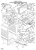 LINER Diagram and Parts List for ET21DKXDW00  Whirlpool Refrigerator