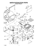 WATER DISTRIBUTION Diagram and Parts List for JT051CAE1611  Whirlpool Ice Maker
