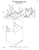 TOP AND CABINET, LITERATURE AND OPTIONAL Diagram and Parts List for LA3300XPW1  Whirlpool Washer