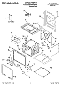 OVEN PARTS Diagram and Parts List for YKDRP467RS00  KitchenAid Range
