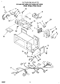 INTERIOR Diagram and Parts List for MH7115XBQ4  Whirlpool Microwave
