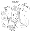 FRAME Diagram and Parts List for TU800SPDB1  Whirlpool Trash Compactor