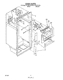 LINER Diagram and Parts List for ET18OKXWW00  Whirlpool Refrigerator