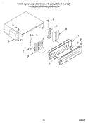 TOP GRILLE AND UNIT COVER Diagram and Parts List for KSSS42QDW04  KitchenAid Refrigerator