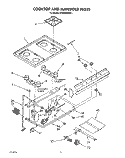 COOKTOP AND MANIFOLD, LIT/OPTIONAL Diagram and Parts List for SF302BEWW1  Whirlpool Range