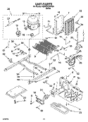 UNIT PARTS Diagram and Parts List for 6GD22DCXHW04  Whirlpool Refrigerator