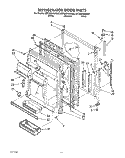 REFRIGERATOR DOOR Diagram and Parts List for 8ET20DKXAN00  Whirlpool Refrigerator