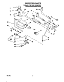 MANIFOLD Diagram and Parts List for SF388PEWZ0  Whirlpool Range