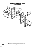UPPER CONTROL PANEL, LIT/OPTIONAL Diagram and Parts List for SE960PEPW0  Whirlpool Range