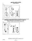 MISCELLANEOUS , OPTIONAL PERMANENT Diagram and Parts List for LC4900XSW1  Whirlpool Washer