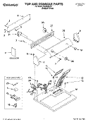 SECTION Diagram and Parts List for TEDX640JQ1  Estate Dryer