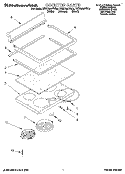 COOKTOP, LITERATURE Diagram and Parts List for KERC500YAL3  KitchenAid Range