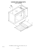 CABINET AND HINGE Diagram and Parts List for KEES702SWB1  KitchenAid Microwave Oven Combo