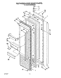 REFRIGERATOR DOOR Diagram and Parts List for KSSS42DBX00  KitchenAid Refrigerator